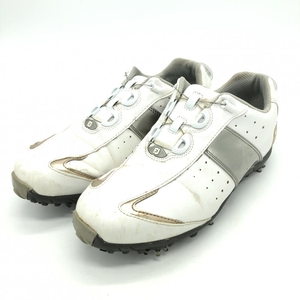 FootJoy フットジョイ ゴルフシューズ 白×シルバー BOA ボア 97069J レディース 24.0 ゴルフウェア