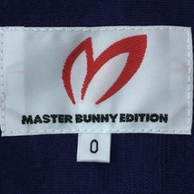 【超美品】MASTER BUNNY EDITION マスターバニー 長袖ポロシャツ パープル×白 地模様 レディース 0(S) ゴルフウェア_画像5