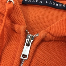 Ralph Lauren ラルフローレン パーカー オレンジ シンプル ロゴマーク レディース 5i ゴルフウェア_画像6