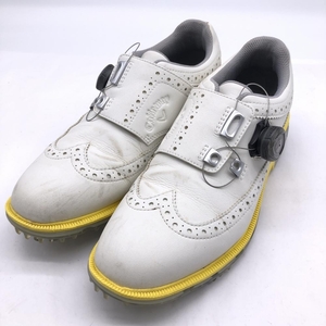 Callaway Callaway туфли для гольфа белый × желтый TOURPRECISION BOA женский 24 Golf одежда 