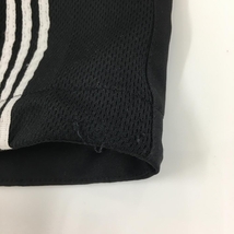 アディダス 半袖ハイネックシャツ 黒×白 ハーフジップ サイドライン レディース M/M ゴルフウェア adidas_画像8