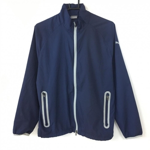  Puma jacket blouson navy × gray simple WIND CELL men's M Golf wear PUMA