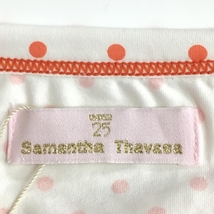 【新品】サマンサタバサ UNDER25 インナーシャツ 白×サーモンピンク ドット柄 袖ロゴ レディース PRO ゴルフウェア Samantha Thavasa_画像5