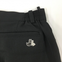 ブラックアンドホワイト パンツ 黒 ななめストライプ織生地 日本製 レディース 2(M) ゴルフウェア Black＆White_画像4
