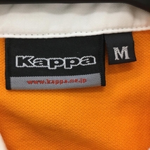 カッパ 半袖ポロシャツ オレンジ×白 前立てフリル レディース M ゴルフウェア Kappa_画像5