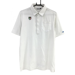 [ очень красивый товар ] Kappa рубашка-поло с коротким рукавом белый . карман ITALIA нашивка мужской XO Golf одежда Kappa