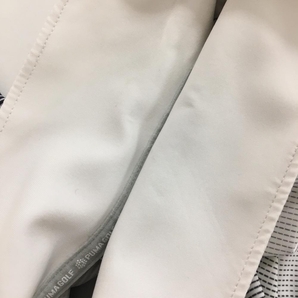 プーマ 半袖ポロシャツ 白×黒 細ストライプ 一部チェック柄 DRYCELL メンズ M ゴルフウェア PUMAの画像6