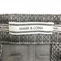 【美品】マークアンドロナ スカート グレー×ゴールド ストレッチ 複数ポケット レディース M ゴルフウェア MARK＆LONA_画像6