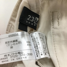 【超美品】23区スポーツ ハーフカーゴパンツ ライトベージュ 織生地 半端丈 レディース M ゴルフウェア 23区_画像7