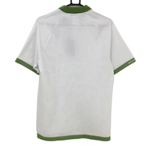 【新品】アディダス×A BATHING APE 半袖ポロシャツ ライトグリーン×白 地模様 エイプ 30周年 メンズ M ゴルフウェア 2023年モデル adidas_画像2