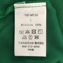 【超美品】タングラム 半袖ポロシャツ グリーン 背面プリント メンズ L ゴルフウェア TANGRAM_画像5