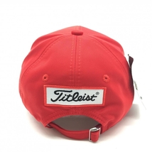 【新品】タイトリスト マーカー付きキャップ レッド×白 立体ロゴ刺しゅう ゴルフウェア TITLEIST_画像4