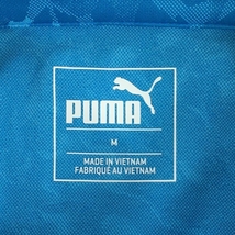 【超美品】プーマ 半袖ポロシャツ ライトブルー×白 ハイビスカス柄 丸襟 レディース M ゴルフウェア PUMA_画像5