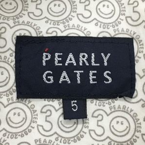 【超美品】パーリーゲイツ ハーフパンツ ブルー×白 ペンギン柄 内側30周年 メンズ 5(L) ゴルフウェア PEARLY GATESの画像6