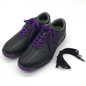 [ очень красивый товар ]onof туфли для гольфа чёрный × лиловый OS7114 женский 22.5 Golf одежда ONOFF