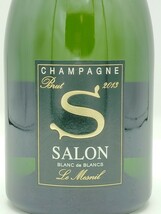 【未開栓】 サロン ル・メニル ブラン・ド・ブラン ブリュット 2013 750ml 12% SALON Le Mesnil シャンパン シャンパーニュ フランス ●515_画像9