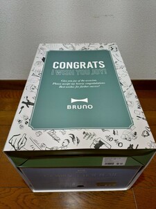 【新品未開封】BRUNO ブルーノ コンパクトホットプレート BOE021-BGY （ブルーグレー）＋BOE021-NABE セラミックコート鍋 ＋おまけ付き
