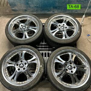 TA-68 激安 ホイール weds krenze ケルベロス 18インチ 114.3 5H 225/40R18 4本セット( クラウン 86 インプレッサ シビック 現状品