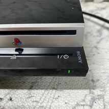 MYG-1308 激安 ゲー厶機 PS3 SONY PlayStation 3 CECHL00 通電、電源OK PS1ソフト、PS3ソフト 動作OK HDD80GB 本体のみの為ジャンク_画像2