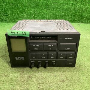 AV3-23 super-discount car stereo TOYOTA Technics 86120-2A081 15723 cassette tape deck electrification not yet verification Junk 