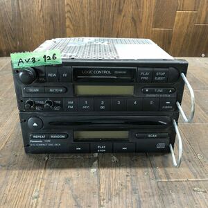 AV3-126 激安 カーステレオ マツダ？ H380 66 AC0C RX-591 Panasonic 1C02 HG32 66 AG0 CX-DM2240A CD カセット 通電未確認 ジャンク