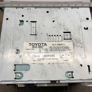 AV3-142 激安 カーナビ TOYOTA NKP-W51 08545-00B31 AVIC-XD8267 BB016084 DVDナビ CD カセット 本体のみ 簡易動作確認済 中古現状品の画像8