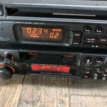 AV3-157 激安 カーステレオ KENWOOD KDC-717 KRC-717 00802351 CD カセット FM/AM プレーヤー 配線付き 簡易動作確認済み 中古現状品_画像3