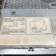 AV3-169 激安 カーステレオ SONY WX-C100REC 12570 CD MD FM/AM 本体のみ 簡易動作確認済み 中古現状品_画像8