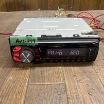 AV1-219 激安 カーステレオ デッキ Carrozzeria Pioneer MVH-390 AM/FM USB AUX メインユニット 本体のみ 簡易動作確認済み 中古現状品_画像1