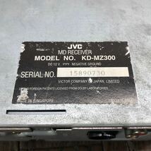 AV3-286 激安 カーステレオ MDプレーヤー JVC KD-MZ300 15890730 MD FM/AM 通電未確認 ジャンク_画像4