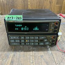 AV3-385 激安 カーステレオ ALPINE 3357 7397J B01014573 カセット FM/AM テープデッキ 配線付き 通電確認済み 中古現状品_画像1