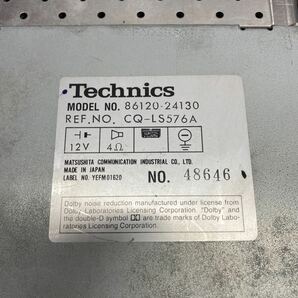 AV3-386 激安 カーステレオ TOYOTA ソアラ Technics 86120-24130 CQ-LS576A 48646 カセット radio テープデッキ 通電未確認 ジャンクの画像5