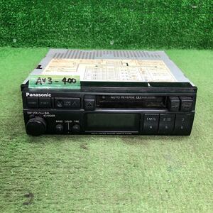 AV3-400 激安 カーステレオ Panasonic CQ-LR195A 15284 カセット 通電未確認 ジャンク