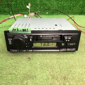 AV3-401 激安 カーステレオ SUZUKI 39101-76G11 カセット 本体のみ 簡易動作確認済み 中古現状品