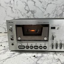 MYM4-34 激安 Aurex STEREO CASSETTE DECK PC-X5 カセットデッキ 通電OK 中古現状品 ※3回再出品で処分_画像2