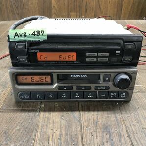 AV3-487 激安 カーステレオ HONDA Gathers Panasonic 39100-S50-J21 08A06-560-230A RM-C36SBZ 本体のみ 簡易動作確認済み 中古現状品の画像1