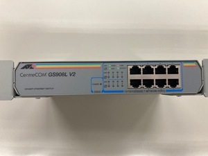 アライドテレシス GIGABIT ETHERNET SWITCH CentreCOM GS908L V2 8ポート HUB ハブ スイッチングハブ レイヤー2