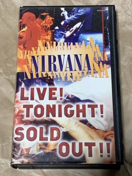ニルヴァーナ ライブ!トゥナイト! 中古VHSビデオ NIRVARNA LIVE 字幕スーパー カート・コバーン