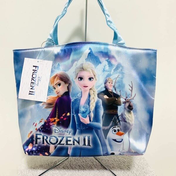 新品 定価2,178円アナと雪の女王2サテン手提げ / ディズニー アナ雪 ランチバッグ