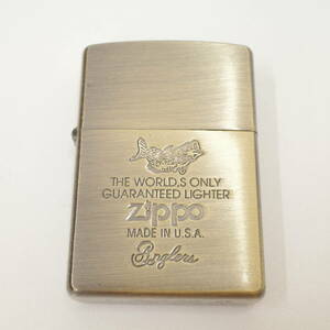 Zippo ジッポー ブラックバス anglers アングラーズ ブラス オイル ライター 喫煙具