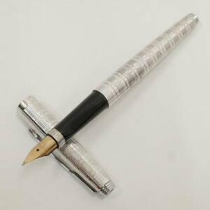 PARKER パーカー 万年筆 シルバー ペン先 585 14K 文具