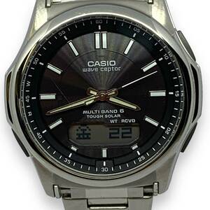 ■稼働品　CASIO カシオ WAVE CEPTOR ウェーブセプター マルチバンド6 WVA-M630 メンズ デジアナ 電波ソーラー 腕時計 ブラック文字盤