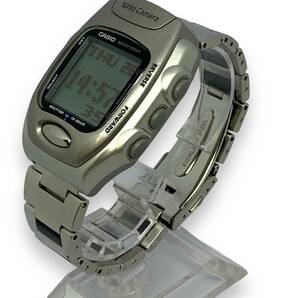 ■稼働品・美品・希少・訳あり CASIO カシオ Wrist Camera リストカメラ WQV-2 デジタル 腕時計 純正ＳＳベルトの画像3