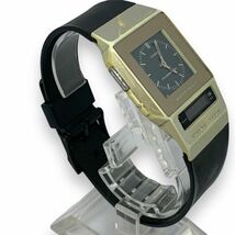 ■稼働品・希少　CASIO カシオ　FS-01　ペラ フィルムウォッチ　DUAL TIME　ブラック文字盤　新品電池交換済_画像5