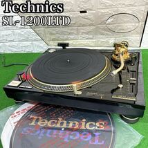 【美品】Technics テクニクス レコードプレーヤー ターンテーブル SL-1200LTD リミテッドエディション 24金メッキ ゴールド 松下電器 限定_画像1