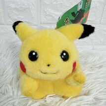 TOMY トミー ピカチュウ ぬいぐるみ ポケットモンスター ポケモン 初期 レトロ 初代 当時物 pokemon Pikachu ポケドール　タグ付き_画像2