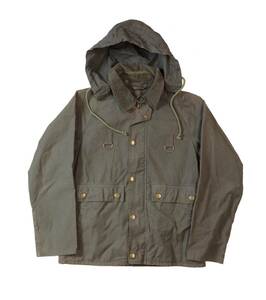 Barbour バブアー SL OVERDYE SPEY スペイジャケット コットン カーキ系 フード取り外し可能 38 