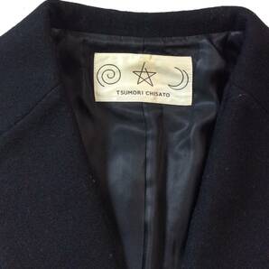 ツモリチサト TSUMORI CHISATO ウール コート ジャケット ブラック ポケット付き レディース 1の画像3
