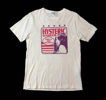 HYSTERIC GLAMOUR ヒステリックグラマー ガールプリント 半袖Tシャツ カットソー ホワイト 白 メンズ M 送料250円 _画像1