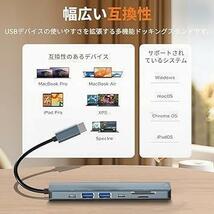 匿名配送！USB C ハブ USB-C ハブ 7-in-1 マルチポート 急速PD充電_画像6
